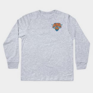 Knicks News and Rumors basic logo Kids Long Sleeve T-Shirt